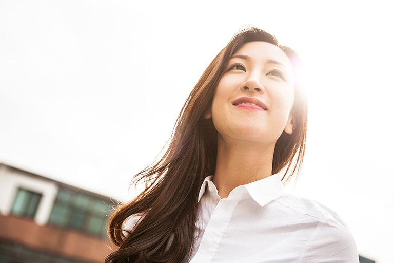 Korean Woman Smiling